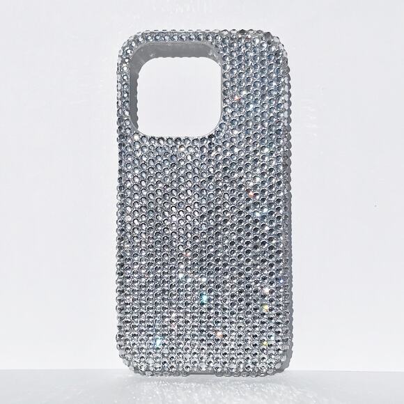 iPhone 15 Pro Sparkly Bling Rhinestone Case Hand Glued Luxury - Picture 4 of 4